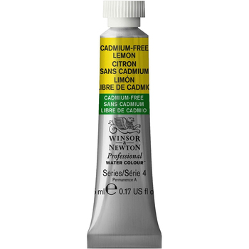 Winsor & Newton 5ml Professional Watercolour Tube Cadmium Free Lemon S4