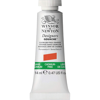 Winsor & Newton 14ml Designers' Gouache Cadmium Free Orange S4