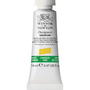 Winsor & Newton 14ml Designers' Gouache Cadmium Free Yellow Pale S4