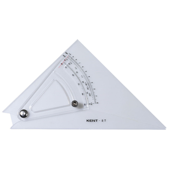 Kent Adjustable Set Square 8T 200mm Home/School Drawing/Design