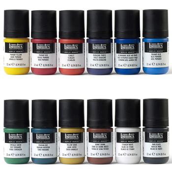 12pc Liquitex Professional Acrylic Gouache Essentials 22ml Crafts Painting