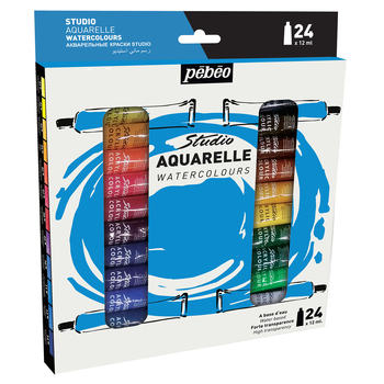 24pc Pebeo Watercolour Set 12ml Creative Art Painting