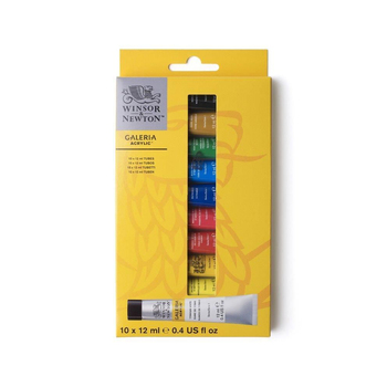 10pc Winsor & Newton 12ml Galeria Acrylic Access Colour Sets