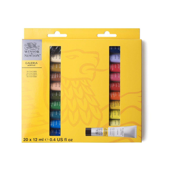 20pc Winsor & Newton 12ml Galeria Acrylic Access Colour Sets