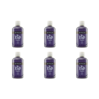 6PK Jasart Byron Kids 250ml Washable Paint Tube - Purple 3y+