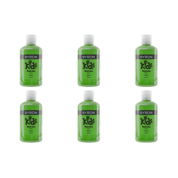 6PK Jasart Byron Kids 250ml Washable Paint Tube - Green 3y+
