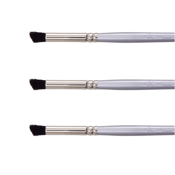 3PK Jasart Ox Hair Deer Foot Watercolour/Oil Brush - Size 1/2