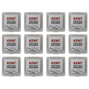 12PK Kent Kneadable Eraser Home/School stationery Drawing/Design