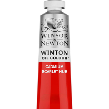 Winsor & Newton 200ml Winton Oil Colour Paint Tube Cad Scarlet Hue