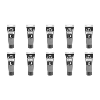 10PK Jasart Byron 75ml Acrylic Paint Tube Art/Craft - Glitter Purple