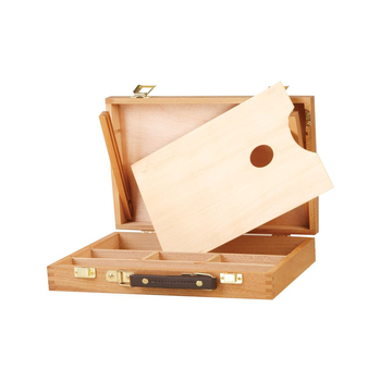 Jasart Artist Single Tier Wooden Storage Paint Box 32.5x25cm