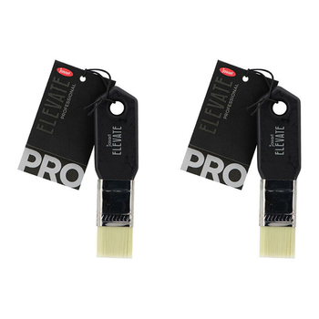 2PK Jasart Elevate Professional Flat Paddle Brush 1"/25mm - Black
