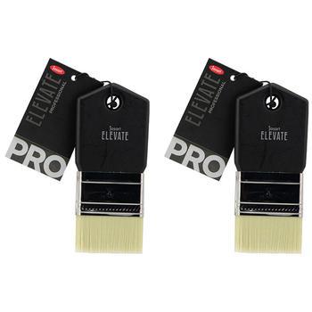 2PK Jasart Elevate Professional Flat Paddle Brush 2"/50mm - Black