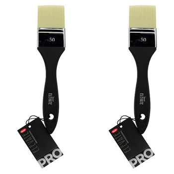 2PK Jasart Elevate Professional Wide Flat Brush 2"/50mm - Black