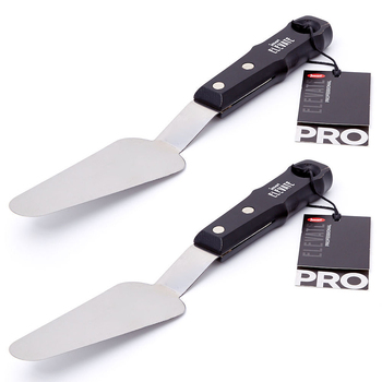2PK Jasart Elevate Pro #13 Painting Palette Knife Metal 35x28cm Large - Black