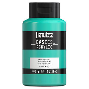Liquitex Basics Acrylic 400ml Bright Aqua Green Home Arts Crafts Painting