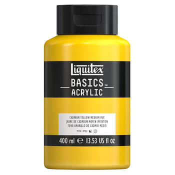 Liquitex Basics Acrylic 400ml Cad Yellow Med Hue Home Arts Crafts Painting