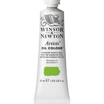Winsor & Newton Artists Oil Colour 37ml Paint Tube Cadmium Green Pale S4