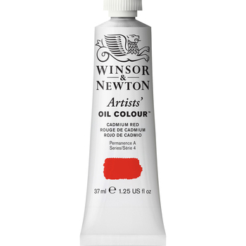 Winsor & Newton Artists Oil Colour 37ml Paint Tube Cadmium Red Series 4