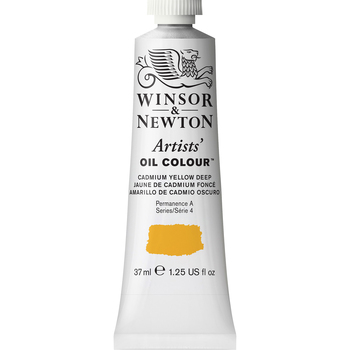 Winsor & Newton Artists Oil Colour 37ml Paint Tube Cadmium Yellow Deep S4
