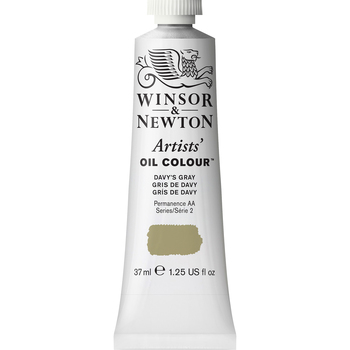 Winsor & Newton Artists Oil Colour 37ml Paint Tube Davy's Gray Series 2