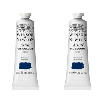 2PK Winsor & Newton Artists Oil Colour 37ml Paint Tube Indigo Series 2