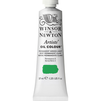 Winsor & Newton Artists Oil Colour 37ml Paint Tube Permanent Green Light S2