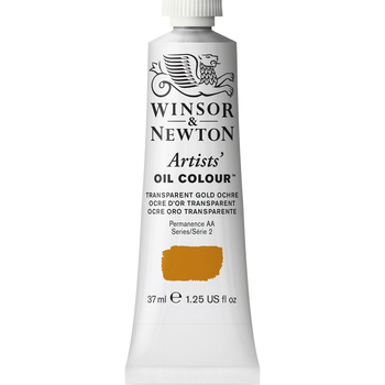 Winsor & Newton Artists Oil 37ml Paint Tube Transparent Gold Ochre S2