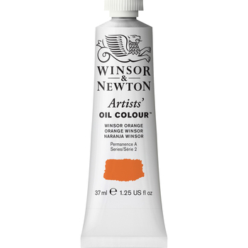 Winsor & Newton Artists Oil Colour 37ml Paint Tube Winsor Orange Series 2