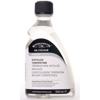 Winsor & Newton 500ml English Distilled Turpentine Solvent