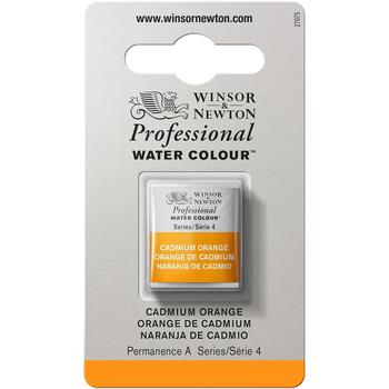 Winsor & Newton Professional Watercolour Half Pan Cadmium Orange S4