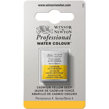 Winsor & Newton Professional Watercolour Half Pan Cadmium Yellow Deep S4