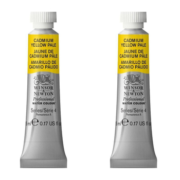 2PK Winsor & Newton 5ml Professional Watercolour Tube Cadmium Yellow Pale S4