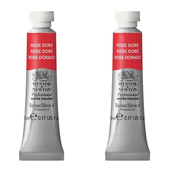 2PK Winsor & Newton 5ml Professional Watercolour Tube Rose Dore S4