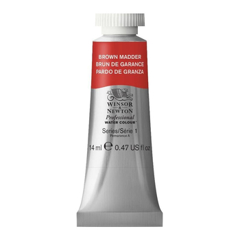 Winsor & Newton 14ml Professional Watercolour Tube Brown Madder S1