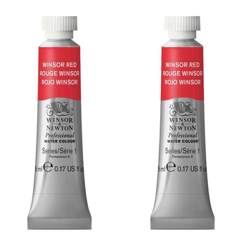 2PK Winsor & Newton 14ml Professional Watercolour Tube Burnt Umber S1