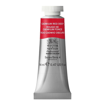 Winsor & Newton 14ml Professional Watercolour Tube Cadmium Red Deep S4