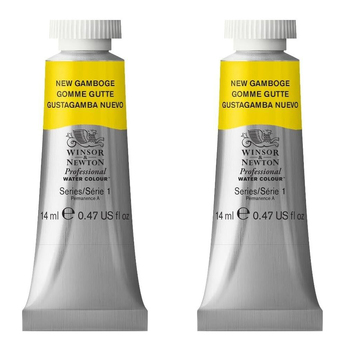 2PK Winsor & Newton 14ml Professional Watercolour Tube Gamboge S1