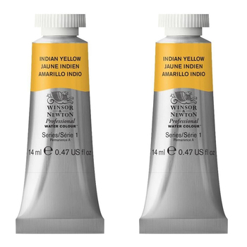 2PK Winsor & Newton 14ml Professional Watercolour Tube Indian Yellow S1