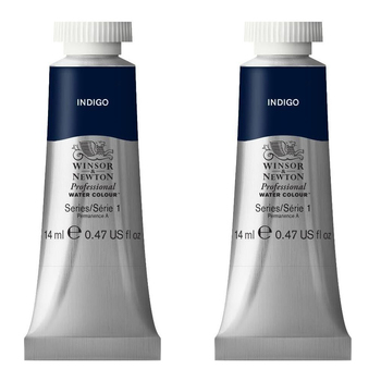 2PK Winsor & Newton 14ml Professional Watercolour Tube Indigo S1