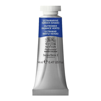 Winsor & Newton 14ml Pro Watercolour Tube Ultramarine Green Shade S2