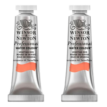 2PK Winsor & Newton 14ml Professional Watercolour Tube Venetian Red S1