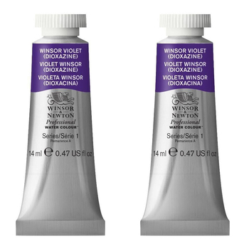 2PK Winsor & Newton 14ml Pro Watercolour Tube Winsor Violet Dioxazine S1