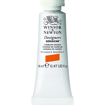 Winsor & Newton 14ml Designers' Gouache Cadmium Orange S4