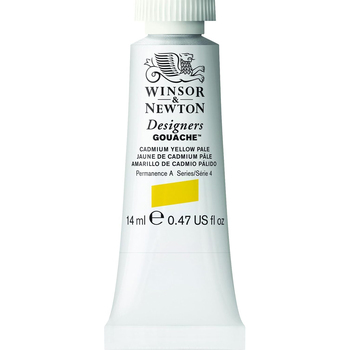 Winsor & Newton 14ml Designers' Gouache Cadmium Yellow Pale S4