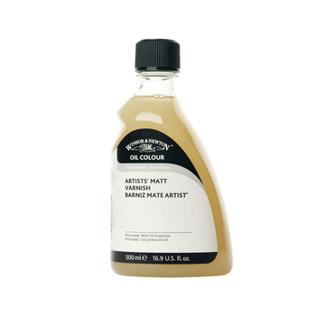 Winsor & Newton 500ml Oil Colour Artists Painting Varnish - Matt