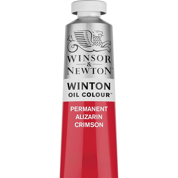 Winsor & Newton 200ml Winton Oil Colour Tube Permt Alizarin Crimson 004