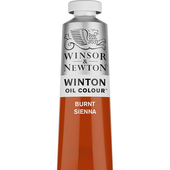 Winsor & Newton 200ml Winton Oil Colour Paint Tube Burnt Sienna