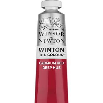 Winsor & Newton 200ml Winton Oil Colour Paint Tube Cadmium Red Deep Hue