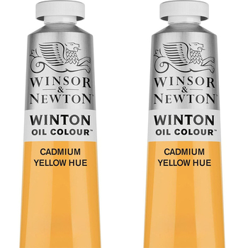 2PK Winsor & Newton 200ml Winton Oil Colour Paint Tube Cadmium Yellow Hue